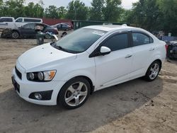 Salvage cars for sale from Copart Baltimore, MD: 2012 Chevrolet Sonic LTZ