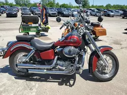 Salvage motorcycles for sale at Woodhaven, MI auction: 2002 Honda VT750 CDC