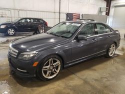 Salvage cars for sale at Avon, MN auction: 2011 Mercedes-Benz C 300 4matic