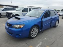 Salvage cars for sale at Grand Prairie, TX auction: 2008 Subaru Impreza WRX