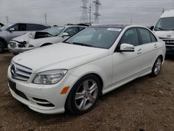 Mercedes-Benz C 300 4matic salvage cars for sale: 2011 Mercedes-Benz C 300 4matic