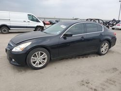 Vehiculos salvage en venta de Copart Wilmer, TX: 2012 Infiniti G37 Base