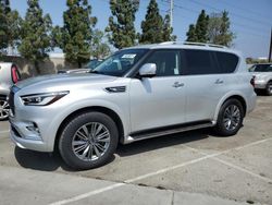 Salvage cars for sale at Rancho Cucamonga, CA auction: 2021 Infiniti QX80 Luxe