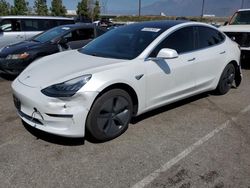 Salvage cars for sale at Rancho Cucamonga, CA auction: 2018 Tesla Model 3