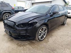 Salvage cars for sale at Pekin, IL auction: 2017 Ford Fusion Titanium