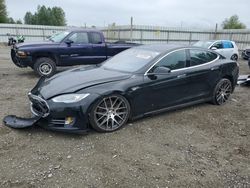 Vehiculos salvage en venta de Copart Arlington, WA: 2015 Tesla Model S 85D