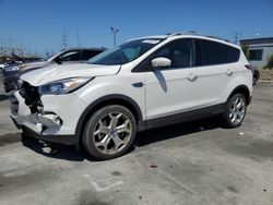 Salvage cars for sale at Wilmington, CA auction: 2017 Ford Escape Titanium