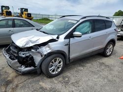 Salvage cars for sale at Mcfarland, WI auction: 2018 Ford Escape SEL