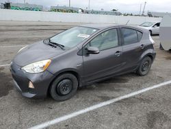 Salvage cars for sale at Van Nuys, CA auction: 2012 Toyota Prius C