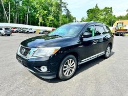 Salvage cars for sale at North Billerica, MA auction: 2013 Nissan Pathfinder S