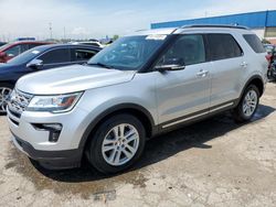 Salvage cars for sale at Woodhaven, MI auction: 2018 Ford Explorer XLT