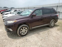 Salvage cars for sale at Houston, TX auction: 2012 Toyota Highlander Base