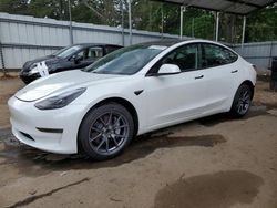 Salvage cars for sale at Austell, GA auction: 2022 Tesla Model 3