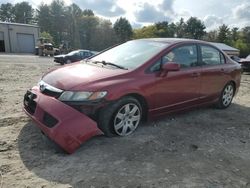 Salvage cars for sale at Mendon, MA auction: 2011 Honda Civic LX