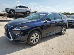 Salvage cars for sale at San Antonio, TX auction: 2017 Lexus RX 350 Base