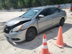 Salvage cars for sale at Ocala, FL auction: 2013 Nissan Sentra S