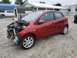 Salvage cars for sale at Prairie Grove, AR auction: 2014 Mazda 2 Touring