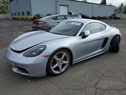 Salvage cars for sale at Portland, OR auction: 2018 Porsche Cayman