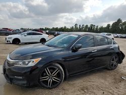 Salvage cars for sale at Houston, TX auction: 2016 Honda Accord Sport