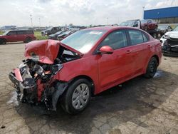 Salvage cars for sale at Woodhaven, MI auction: 2020 KIA Rio LX