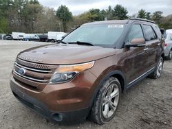 Salvage cars for sale at Mendon, MA auction: 2012 Ford Explorer Limited