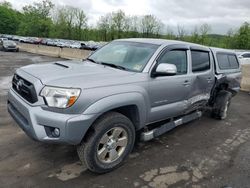 Salvage trucks for sale at Marlboro, NY auction: 2015 Toyota Tacoma Double Cab