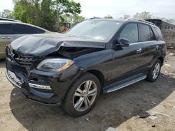 Salvage cars for sale from Copart Baltimore, MD: 2014 Mercedes-Benz ML 350 4matic