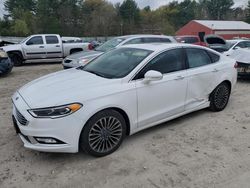 Salvage cars for sale from Copart Mendon, MA: 2018 Ford Fusion TITANIUM/PLATINUM