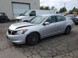 Salvage cars for sale at Woodburn, OR auction: 2009 Honda Accord LX