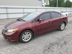 Salvage cars for sale from Copart Gastonia, NC: 2012 Honda Civic EX