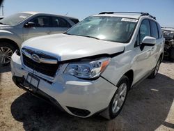Salvage cars for sale from Copart Tucson, AZ: 2016 Subaru Forester 2.5I Premium