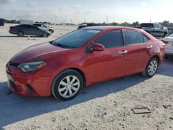 Toyota salvage cars for sale: 2015 Toyota Corolla L