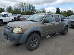 Salvage cars for sale at Portland, OR auction: 2002 Nissan Frontier Crew Cab XE