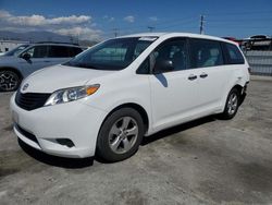 Salvage cars for sale at Sun Valley, CA auction: 2017 Toyota Sienna