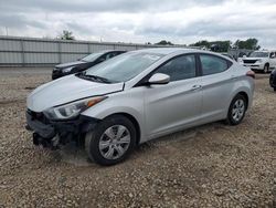 Salvage cars for sale at Kansas City, KS auction: 2016 Hyundai Elantra SE