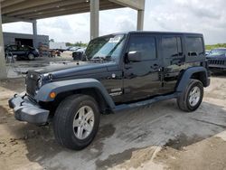 Jeep Wrangler Unlimited Sport salvage cars for sale: 2016 Jeep Wrangler Unlimited Sport