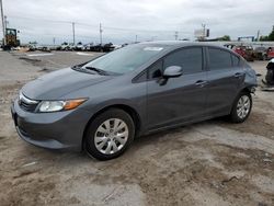 Salvage cars for sale from Copart Oklahoma City, OK: 2012 Honda Civic LX