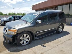 Salvage cars for sale at Fort Wayne, IN auction: 2010 Nissan Armada SE