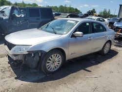 Salvage cars for sale at Duryea, PA auction: 2011 Ford Fusion Hybrid