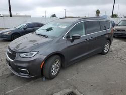 Salvage cars for sale from Copart Van Nuys, CA: 2022 Chrysler Pacifica Touring L