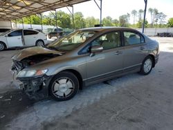 Salvage cars for sale at Cartersville, GA auction: 2008 Honda Civic Hybrid