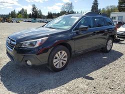 Salvage cars for sale from Copart Graham, WA: 2018 Subaru Outback 2.5I Premium