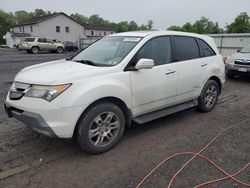 Salvage cars for sale at York Haven, PA auction: 2009 Acura MDX Technology