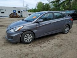 Salvage cars for sale from Copart Lyman, ME: 2017 Hyundai Accent SE