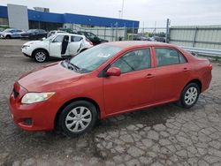 Salvage cars for sale from Copart Woodhaven, MI: 2009 Toyota Corolla Base