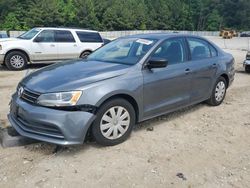 Salvage cars for sale at Gainesville, GA auction: 2015 Volkswagen Jetta Base