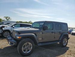 Salvage cars for sale at Des Moines, IA auction: 2018 Jeep Wrangler Unlimited Sahara