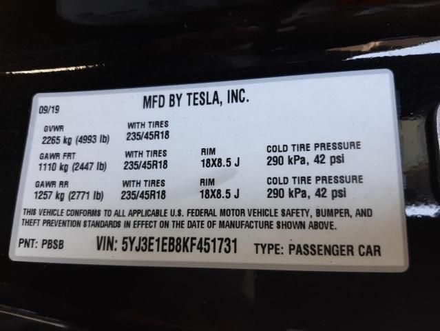 2019 Tesla Model 3