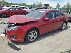 Salvage cars for sale at Duryea, PA auction: 2012 Ford Fusion SE