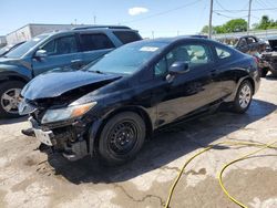 Salvage cars for sale at Chicago Heights, IL auction: 2012 Honda Civic LX